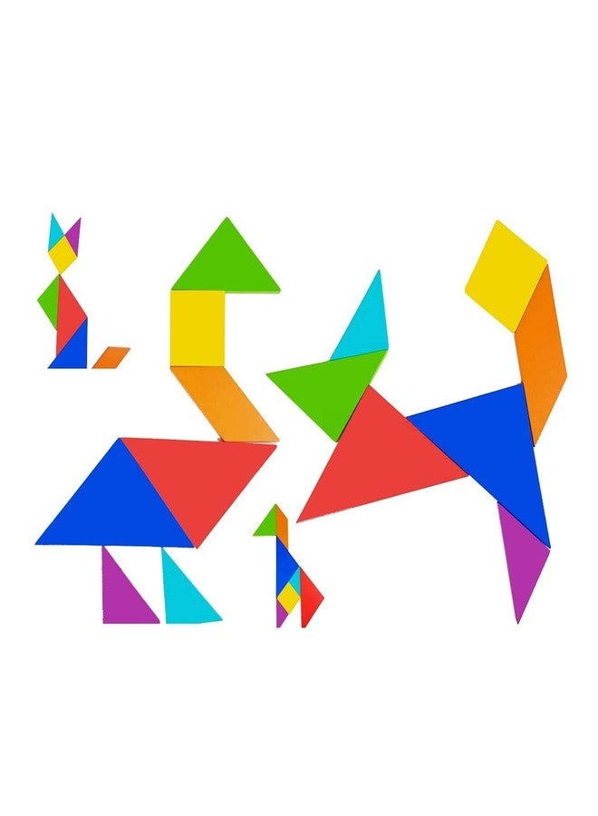 SquareDrop Tangram Puzzle Eva Foam - Mind Game Puzzles - Brain Boosting Puzzle Activities for Age 5+ Years Old Kids - Do It Yourself Mathematics Activity Kit - Image 4